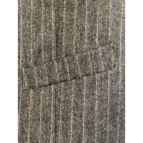 Bevilacqua Men’s 100% Wool Vest Gray Brown Stripe Viscose Blend NWT XXL - Picture 9 of 10